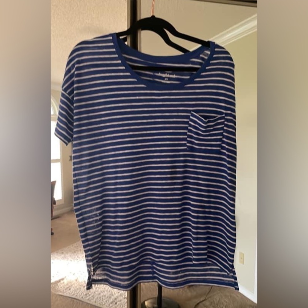 Old Navy striped boyfriend tee